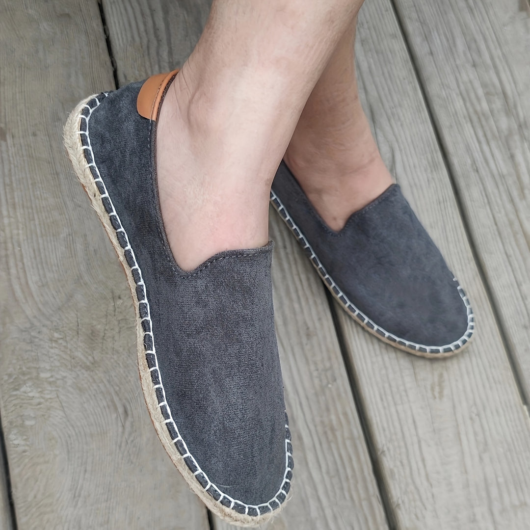 Espadrilles mocassins en toile à enfiler pour le quotidien homme – Orcières