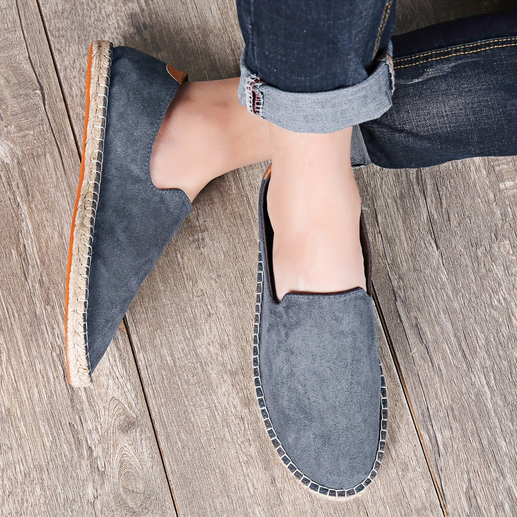 Espadrilles mocassins en toile à enfiler pour le quotidien homme – Orcières