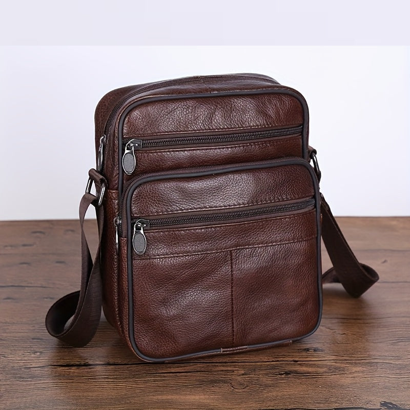 Sac bandoulière multipoches texturé compact style sobre et élégant homme – Époisses
