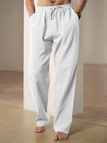 Pantalon en lin léger coupe droite au chic discret homme – Cogolin