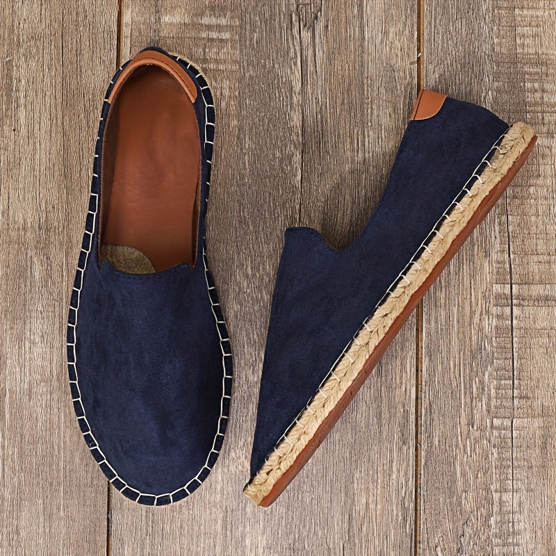 Espadrilles mocassins en toile à enfiler pour le quotidien homme – Orcières