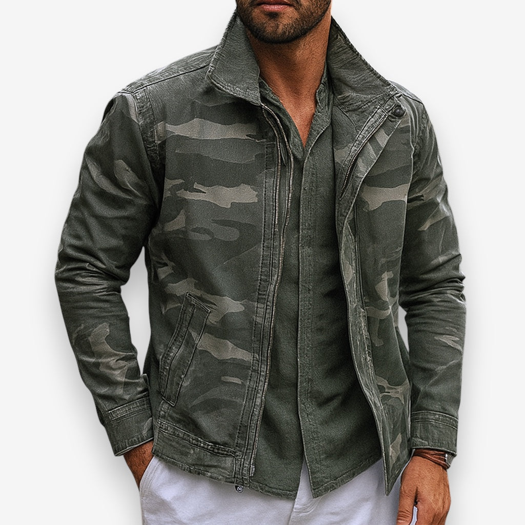 Veste field zippée inspiration militaire