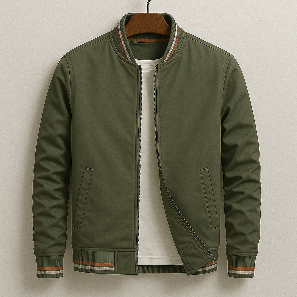 Bomber zippé moderne au chic discret au style intemporel homme – Tanneron