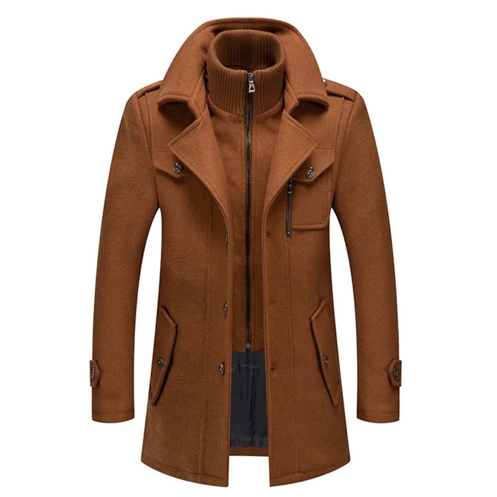 Manteau deux pièces classique à col tailleur au style intemporel homme – Monceau