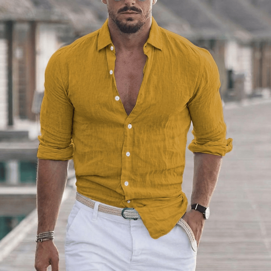 Chemise légère à col ouvert