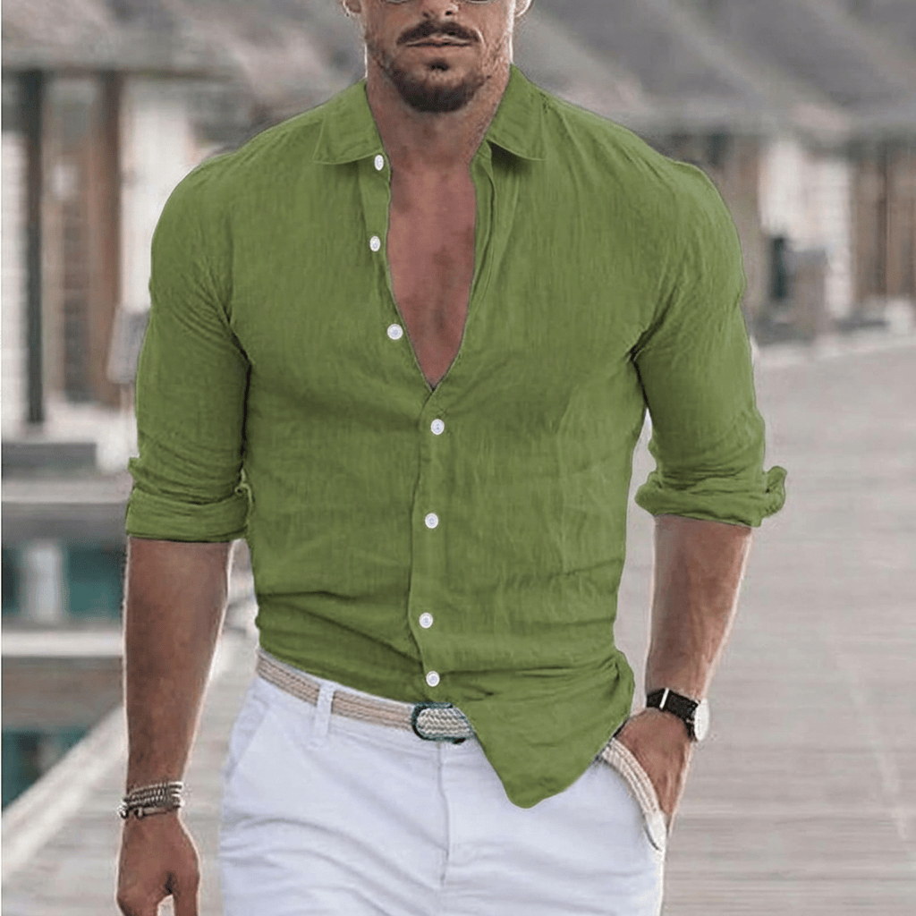 Chemise légère à col ouvert