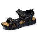 Sandales en cuir design ouvert confortables été homme – Brissac