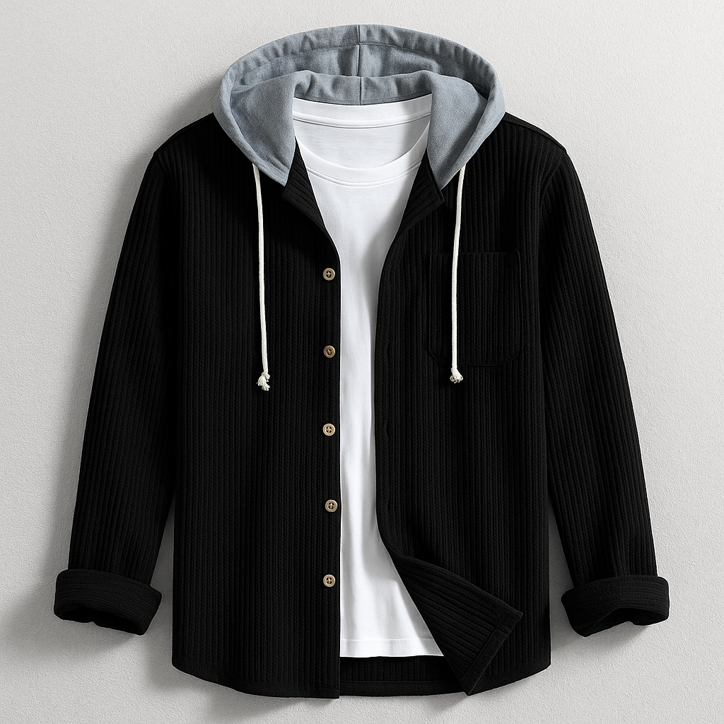 Chemise polyvalente à capuche coupe décontractée homme – Moliets
