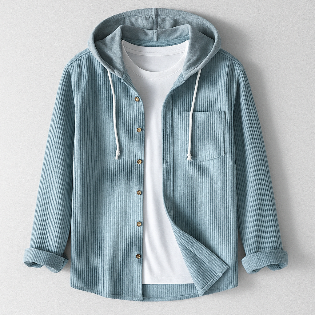 Chemise polyvalente à capuche coupe décontractée homme – Moliets