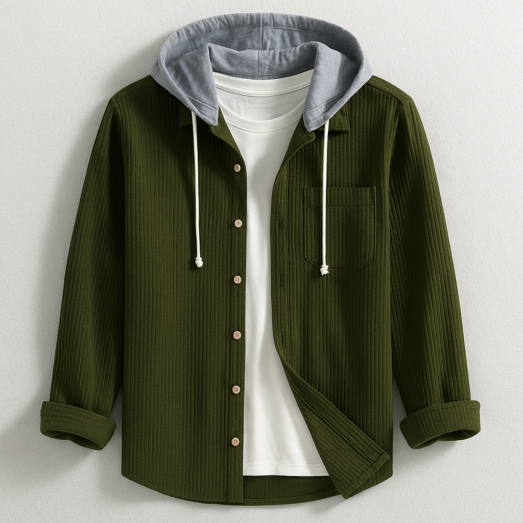 Chemise polyvalente à capuche coupe décontractée homme – Moliets