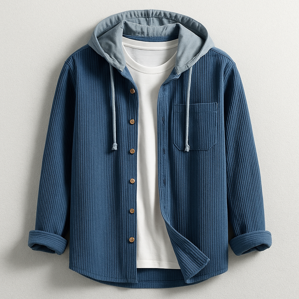 Chemise polyvalente à capuche coupe décontractée homme – Moliets