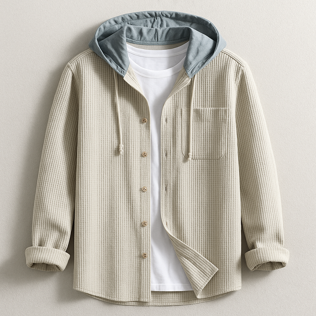 Chemise polyvalente à capuche coupe décontractée homme – Moliets