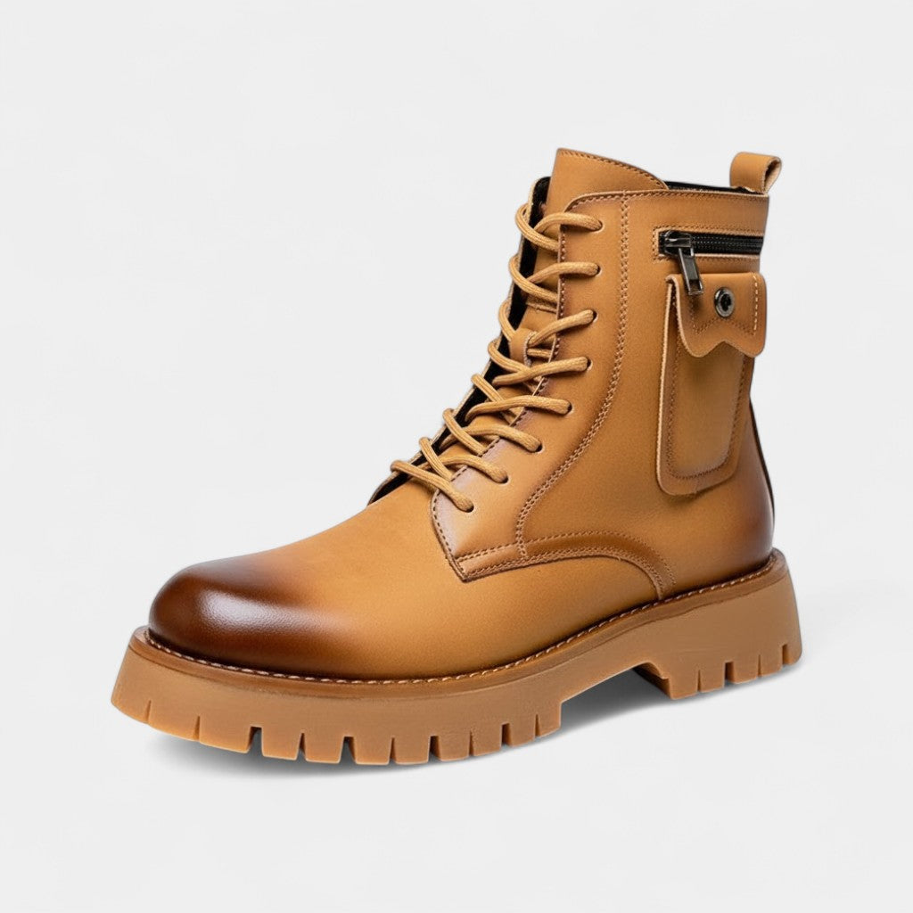 Bottes montantes en daim coupe haute style affirmé et raffiné homme – Brantôme