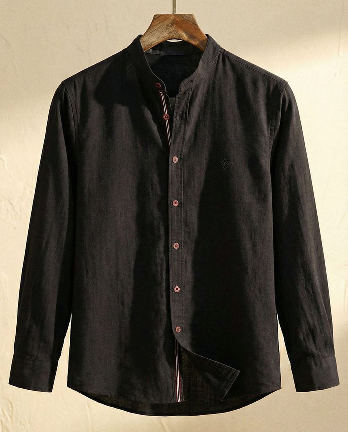 Chemise col mao boutonnée
