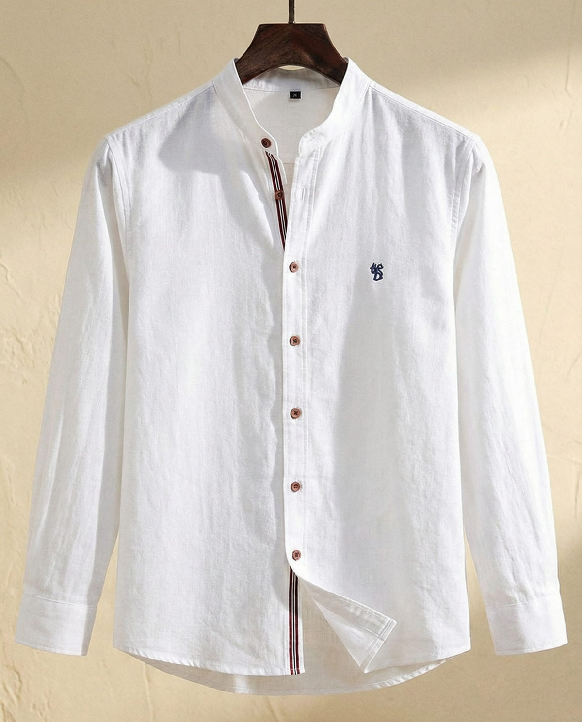 Chemise col mao boutonnée