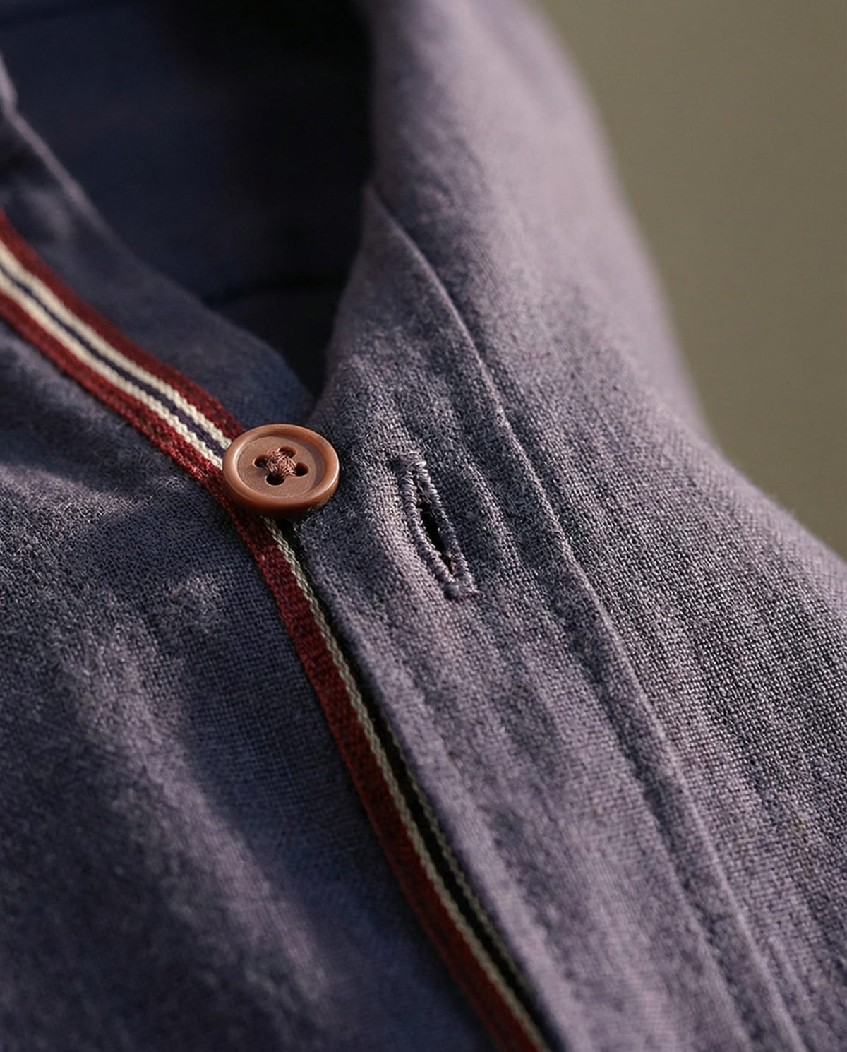 Chemise col mao boutonnée