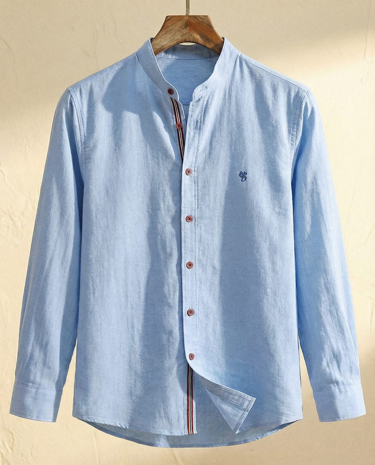Chemise col mao boutonnée
