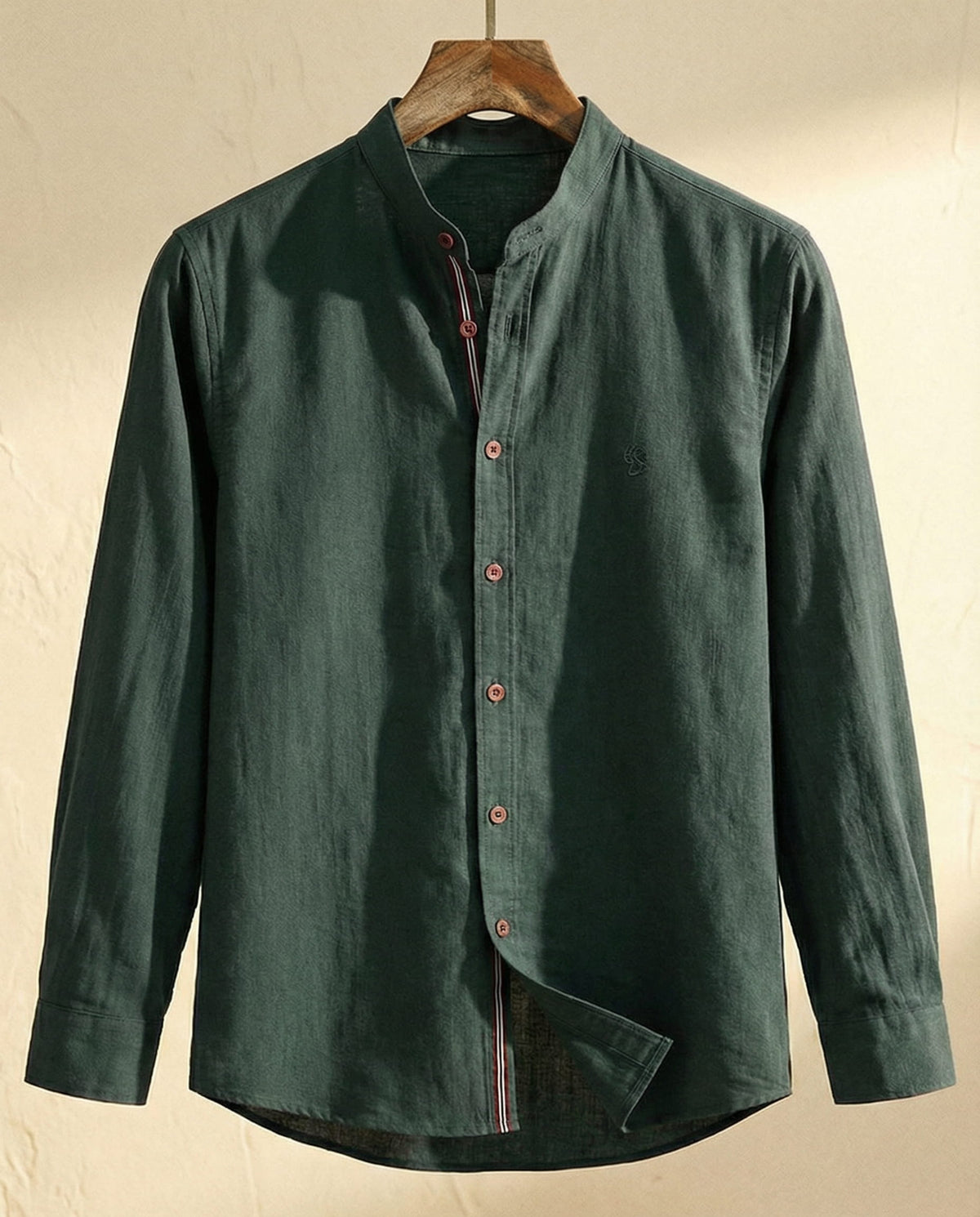 Chemise col mao boutonnée