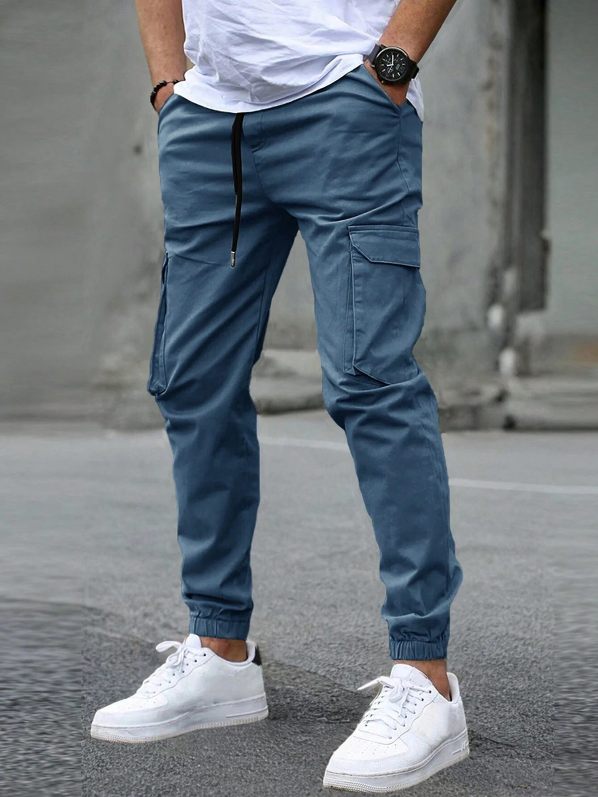 Pantalon jogger cargo doux et léger style chic intemporel homme – Turquant