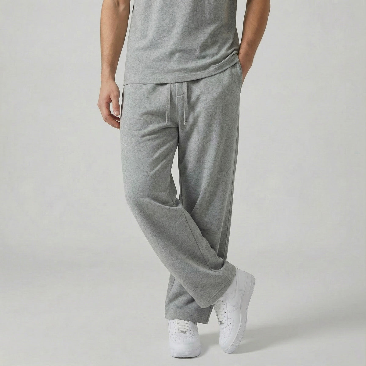 Pantalon en coton jambe droite pour le quotidien homme – Abriès