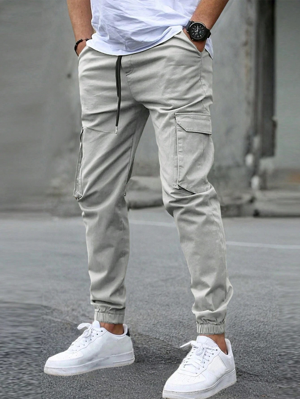 Pantalon jogger cargo doux et léger style chic intemporel homme – Turquant