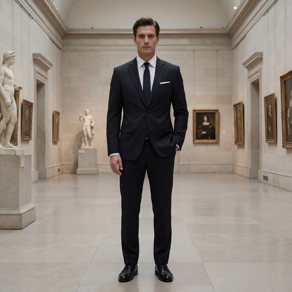 Costume deux pièces veste et pantalon structuré homme – Estrapade