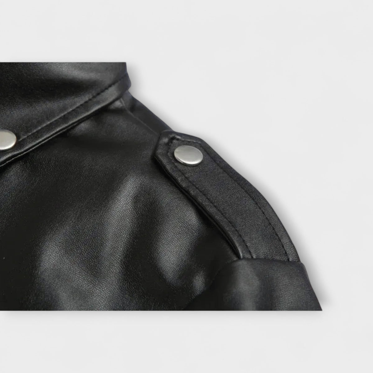 Blouson motard effet cuir zip asymétrique