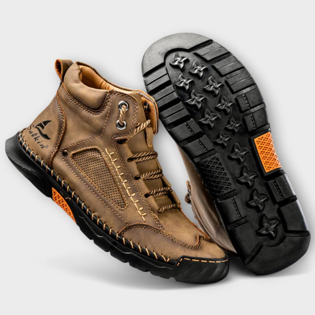 Chaussures en cuir à lacets confort orthopédique style élégant soutien homme – Madiran