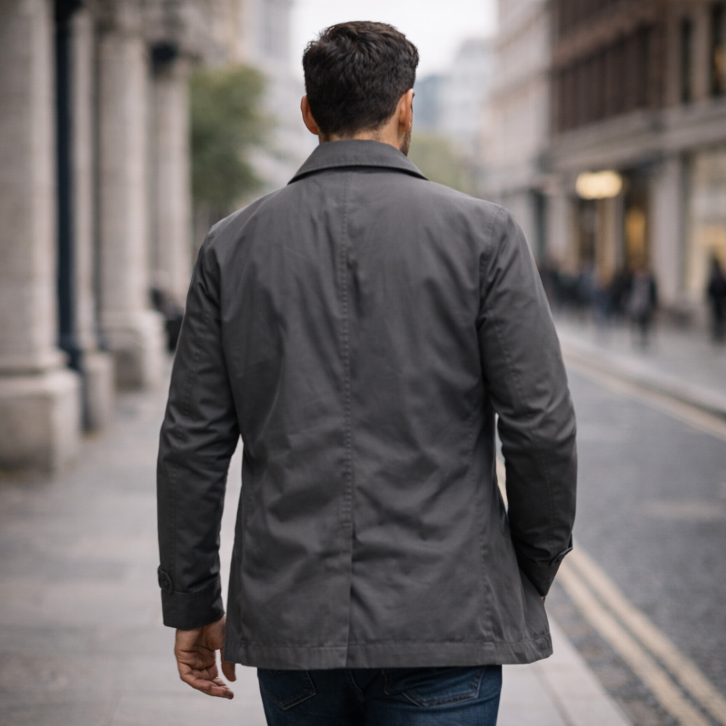 Manteau urbain coupe structurée