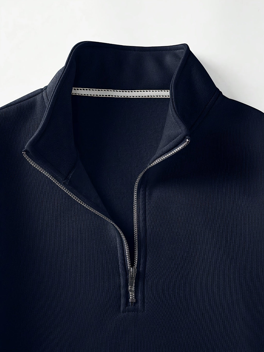 Sweat uni oversize à col montant zippé coupe ample élégante homme – Terrasson