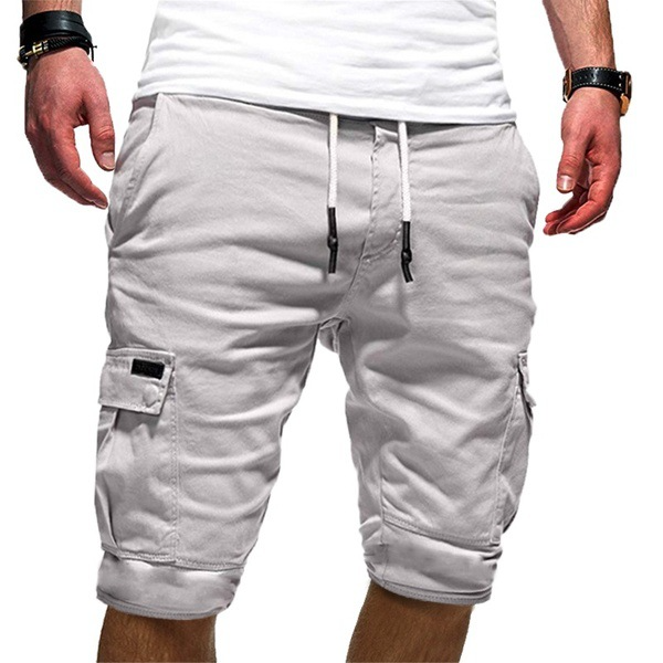 Short cargo cordon poches utilitaires à la finition soignée homme – Juan-les-Pins