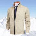 Cardigan zippé à col montant en maille au style intemporel homme – Sablonville