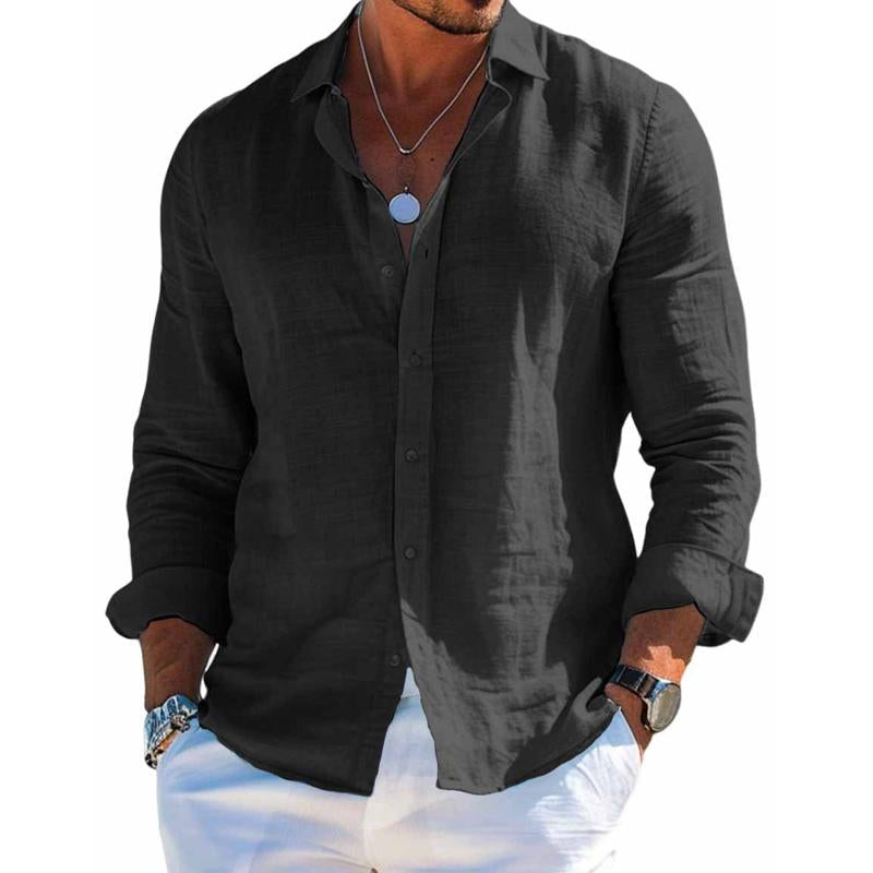 Chemise d'été légère aspect lin