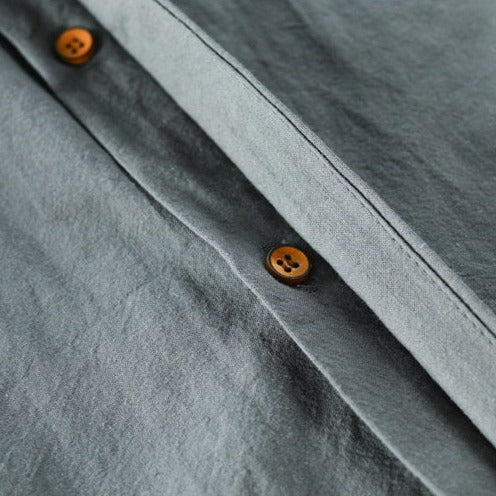Chemise inspirée du Japon coupe moderne détails soignés homme – Saint-Briac