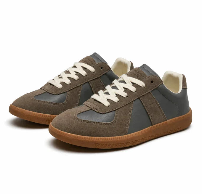 Baskets basses rétro à lacets à la finition soignée homme – Mirmande