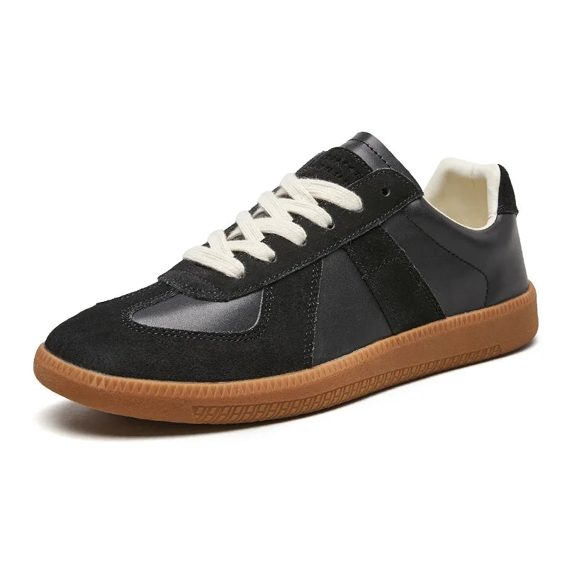 Baskets basses rétro à lacets à la finition soignée homme – Mirmande