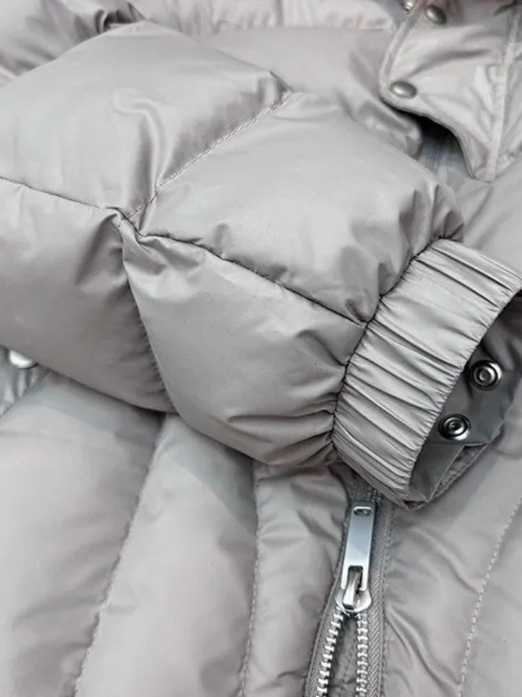 Doudoune d'hiver épaisse longue à capuche rembourrée homme – Azay