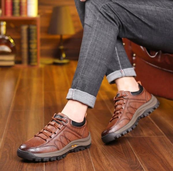Chaussures confort en cuir semelle orthopédique homme – Vougeot
