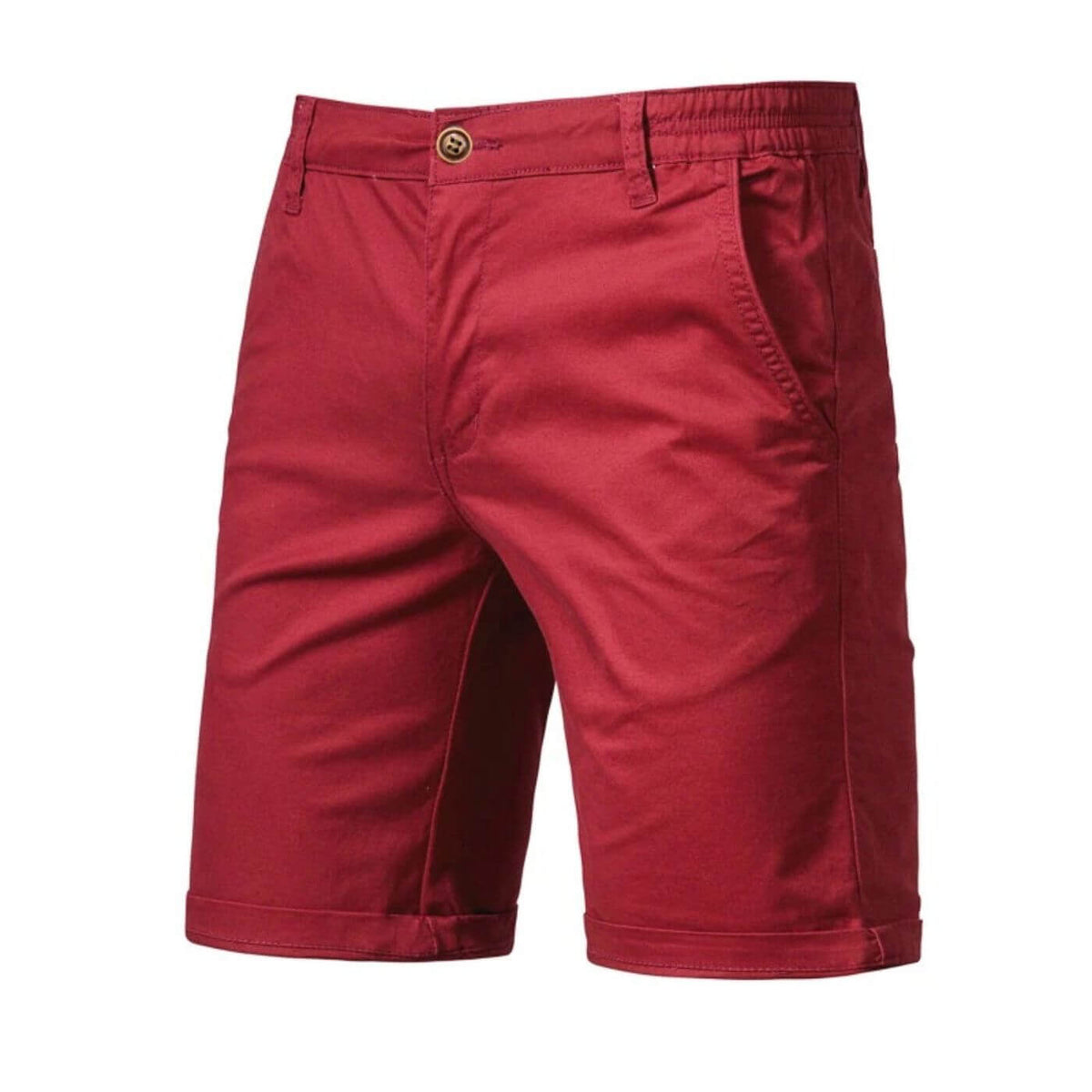 Short chino à taille élastique coupe smart casual ajustée homme – Mussidan