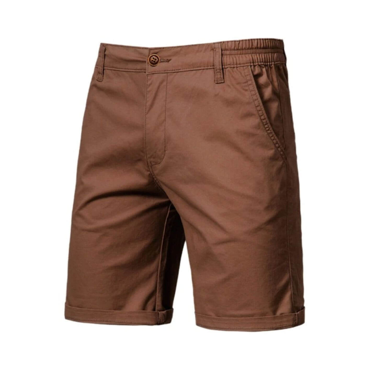 Short chino à taille élastique coupe smart casual ajustée homme – Mussidan