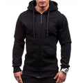 Veste zippée en polaire à capuche et cordons coupe-vent poches homme – Moulis