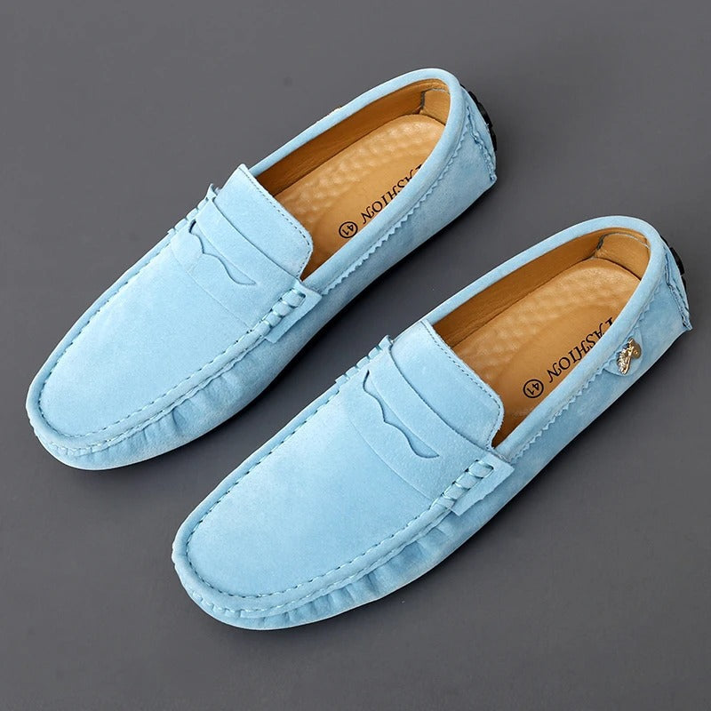 Mocassins penny en daim semelle souple au style intemporel homme – Hyères