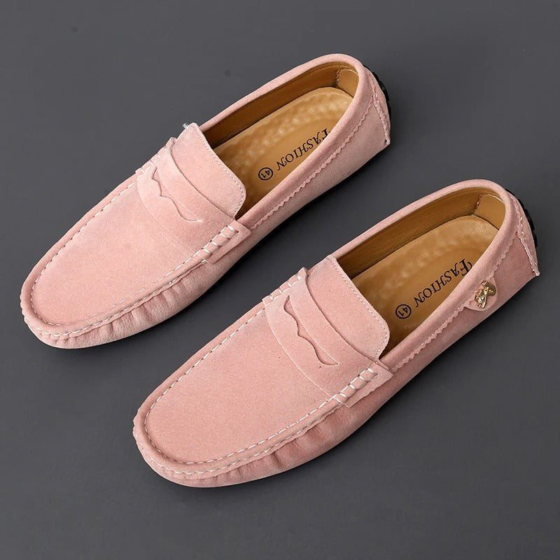 Mocassins penny en daim semelle souple au style intemporel homme – Hyères