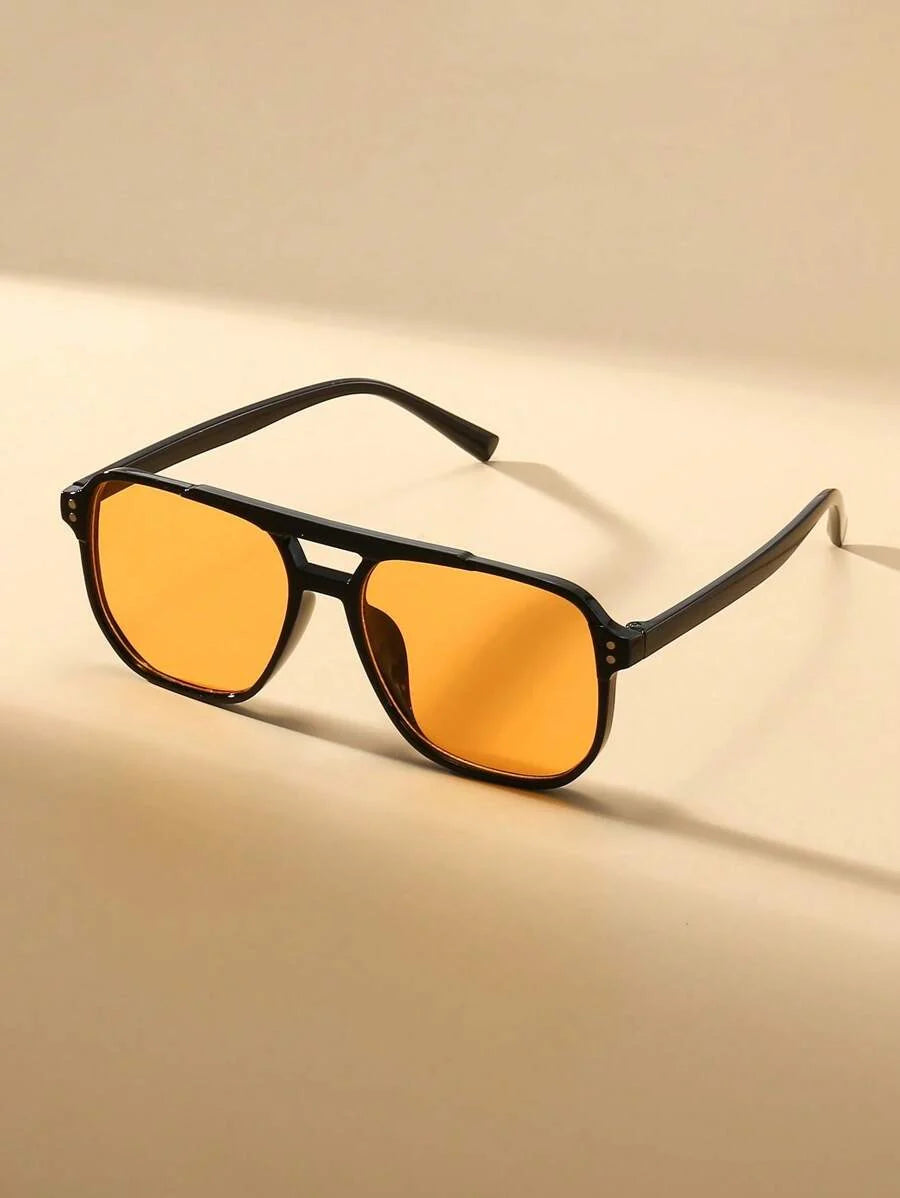 Lunettes de soleil monture épaisse pont clé verres teintés homme – Ussé