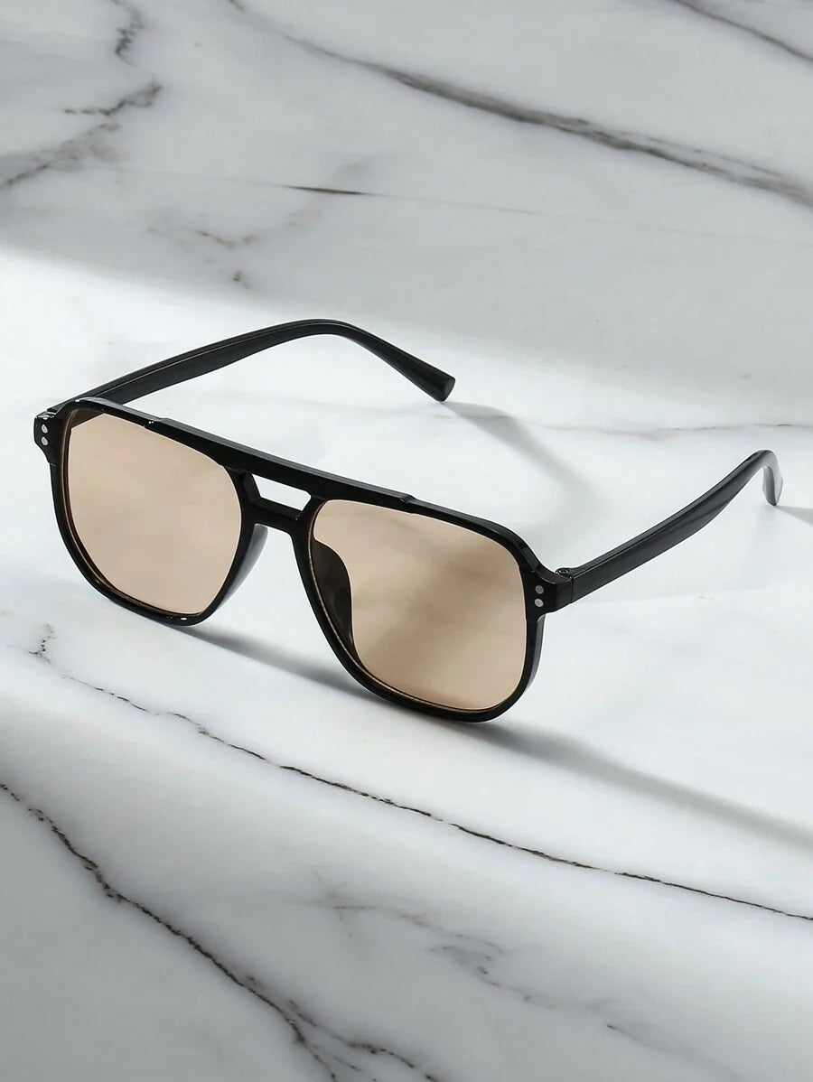 Lunettes de soleil monture épaisse pont clé verres teintés homme – Ussé