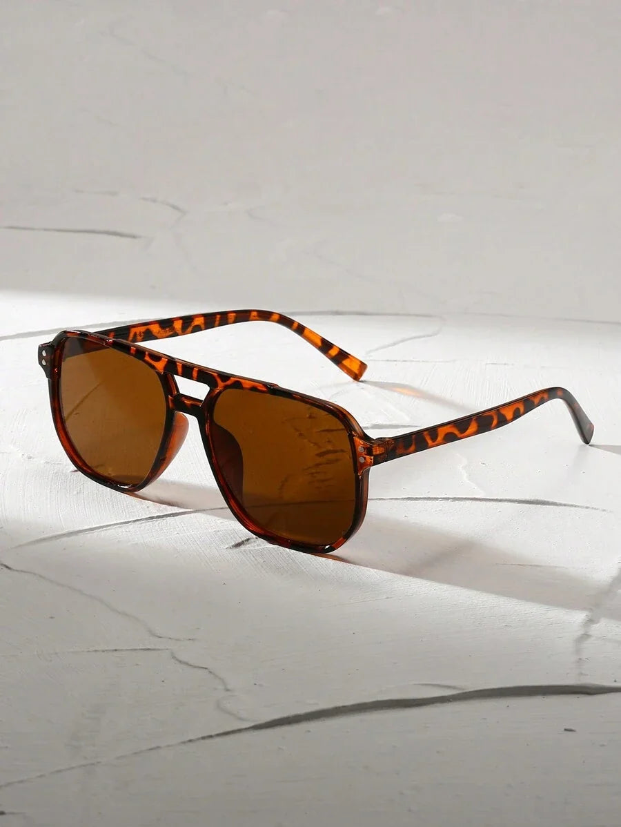 Lunettes de soleil monture épaisse pont clé verres teintés homme – Ussé