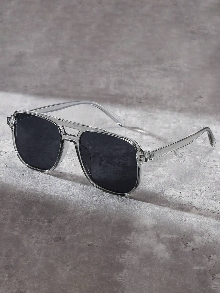 Lunettes de soleil monture épaisse pont clé verres teintés homme – Ussé