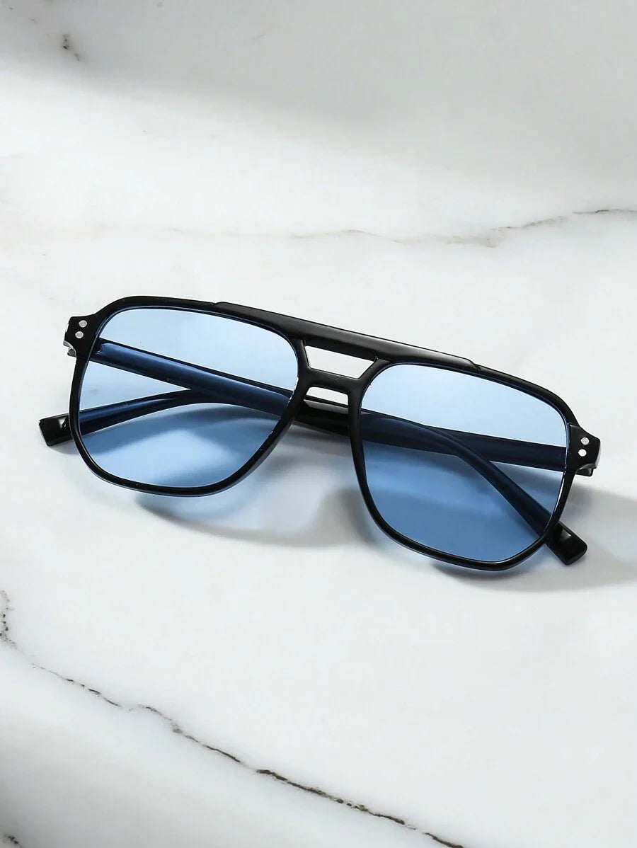 Lunettes de soleil monture épaisse pont clé verres teintés homme – Ussé