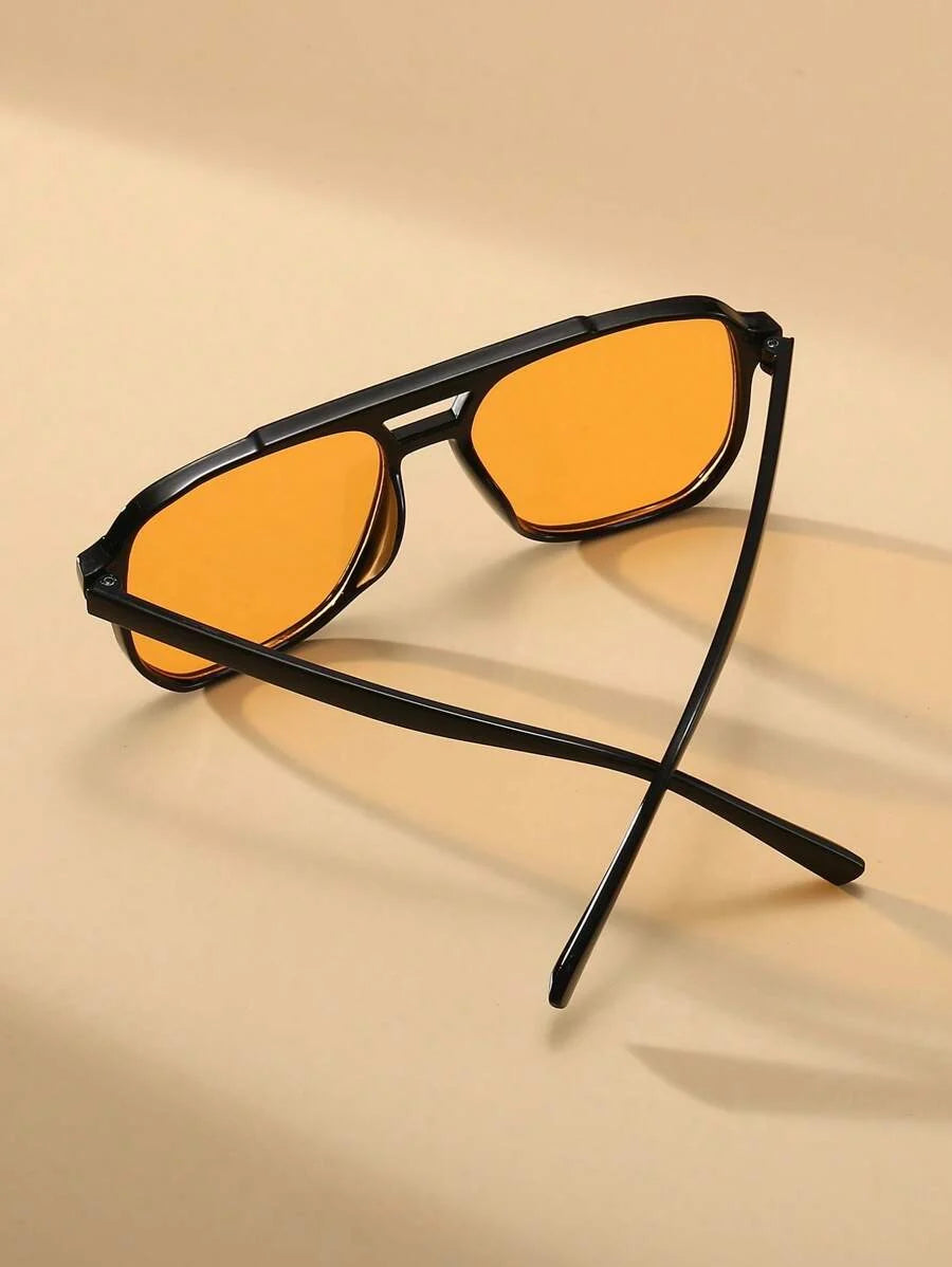 Lunettes de soleil monture épaisse pont clé verres teintés homme – Ussé