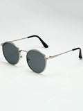 Lunettes de soleil vintage monture fine verres ronds teintés homme – Lormont